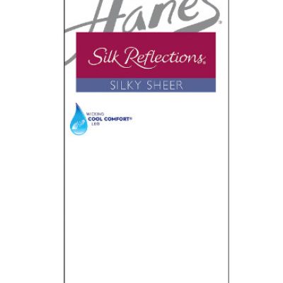 Hanes Silk Reflections Silky Sheer Knee Highs, Sheer Toe, 2-Pairs